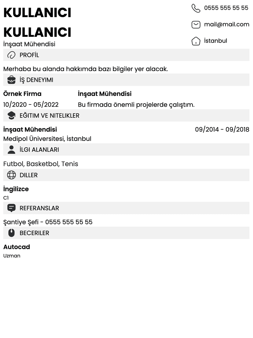 cv template 6